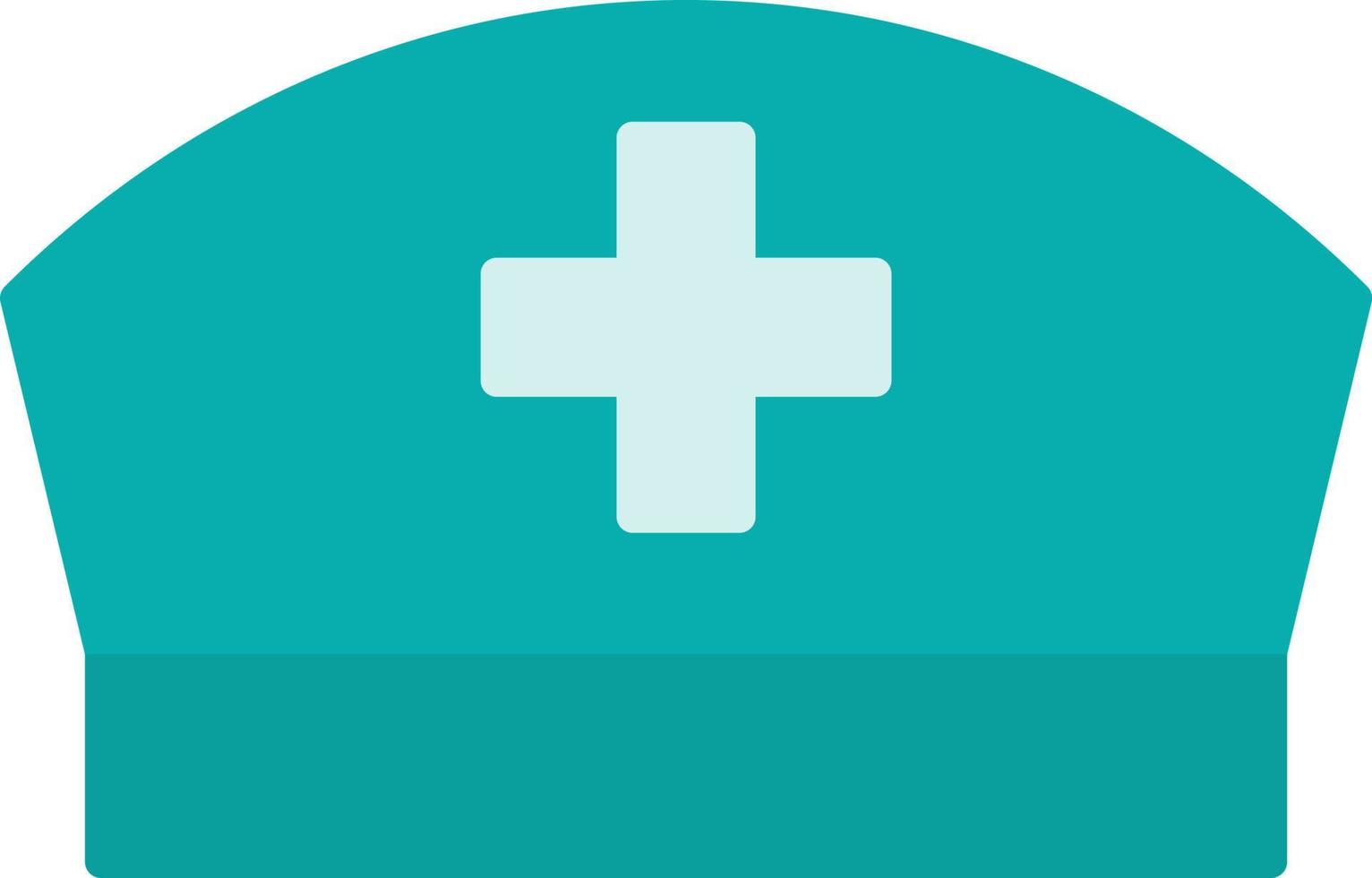 Nurse Cap Flat Icon vector