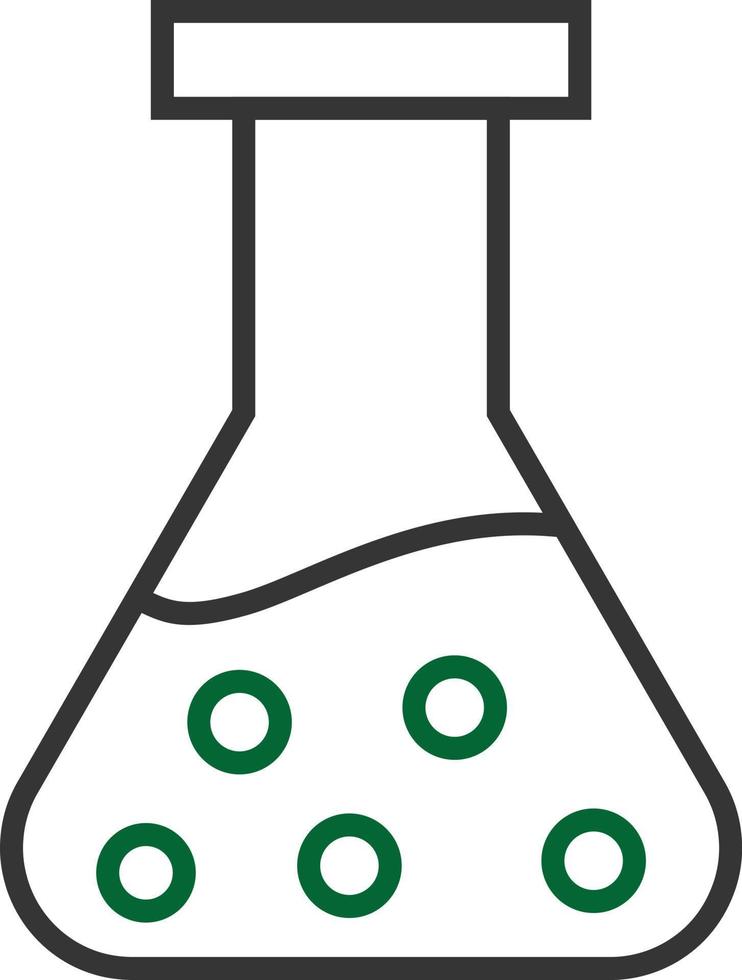 Flask Line Two Color vector