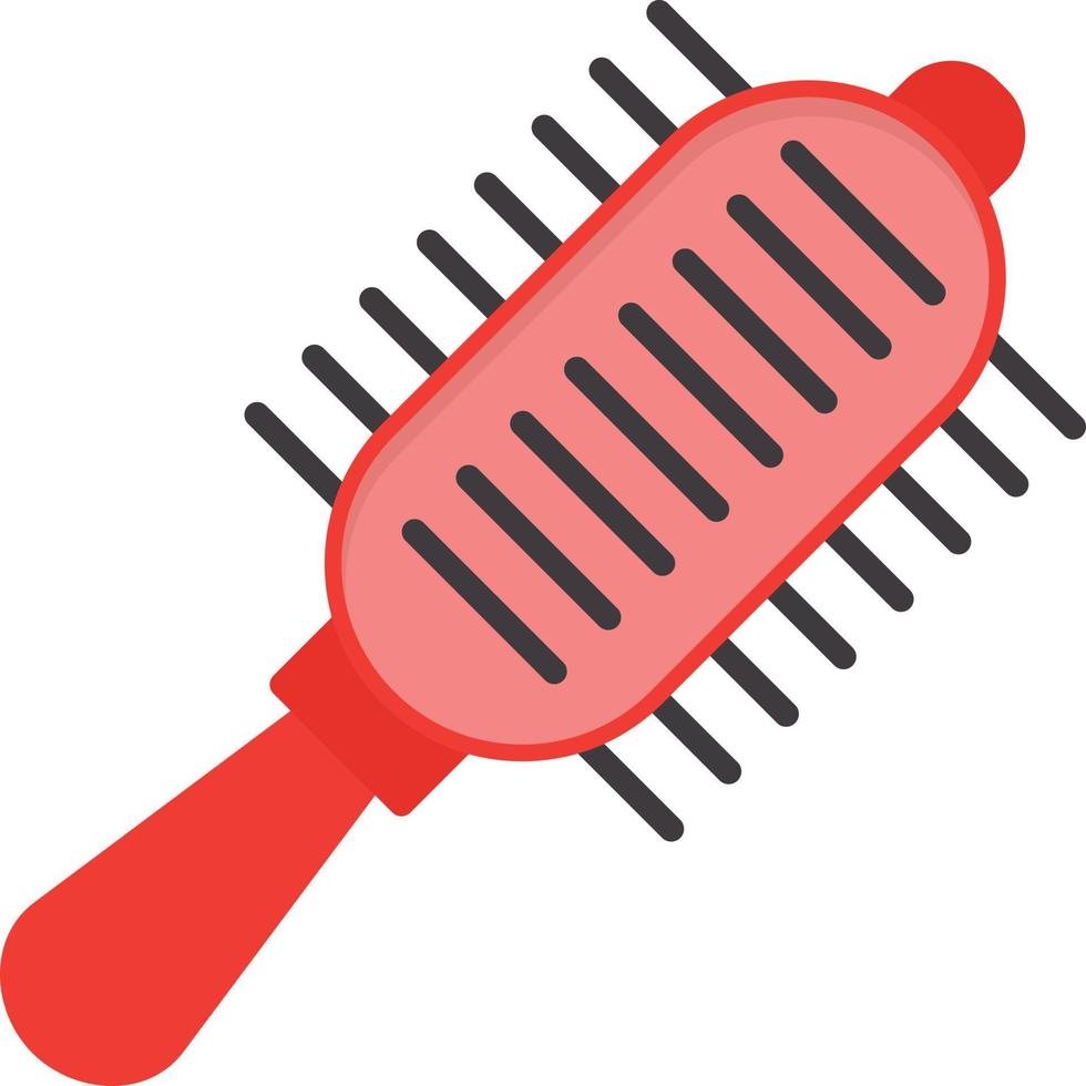 Hair Brush Flat Icon vector