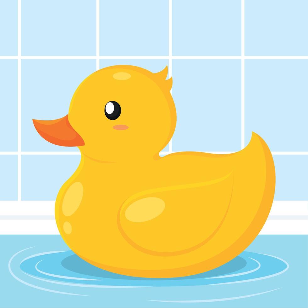 Fondo pato juguetes niño disfrutar ilustración vectorial vector