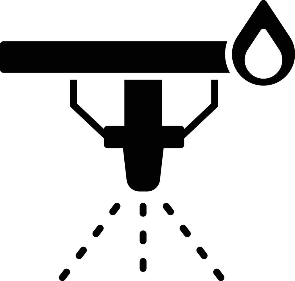 Sprinkler Glyph Icon vector