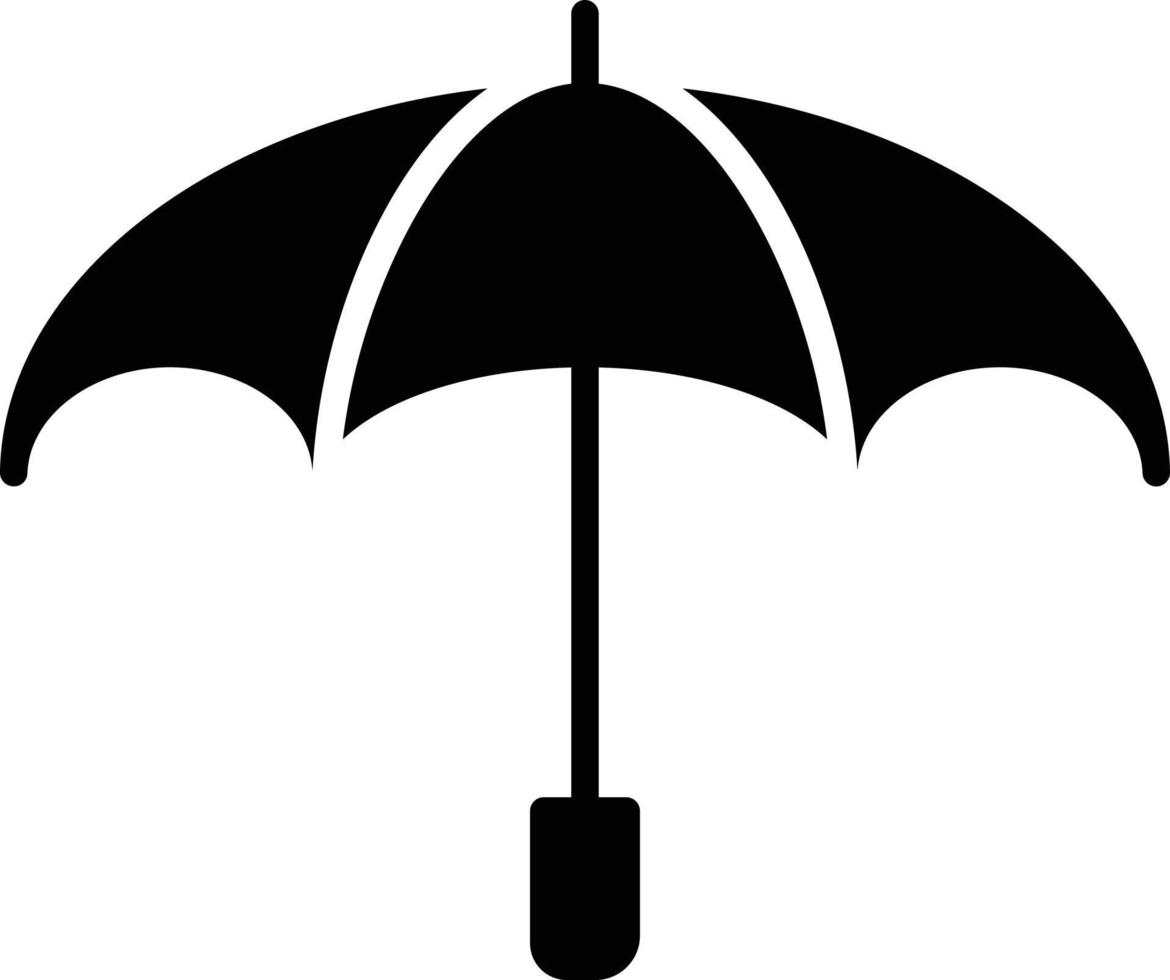 Umbrella Glyph Icon vector