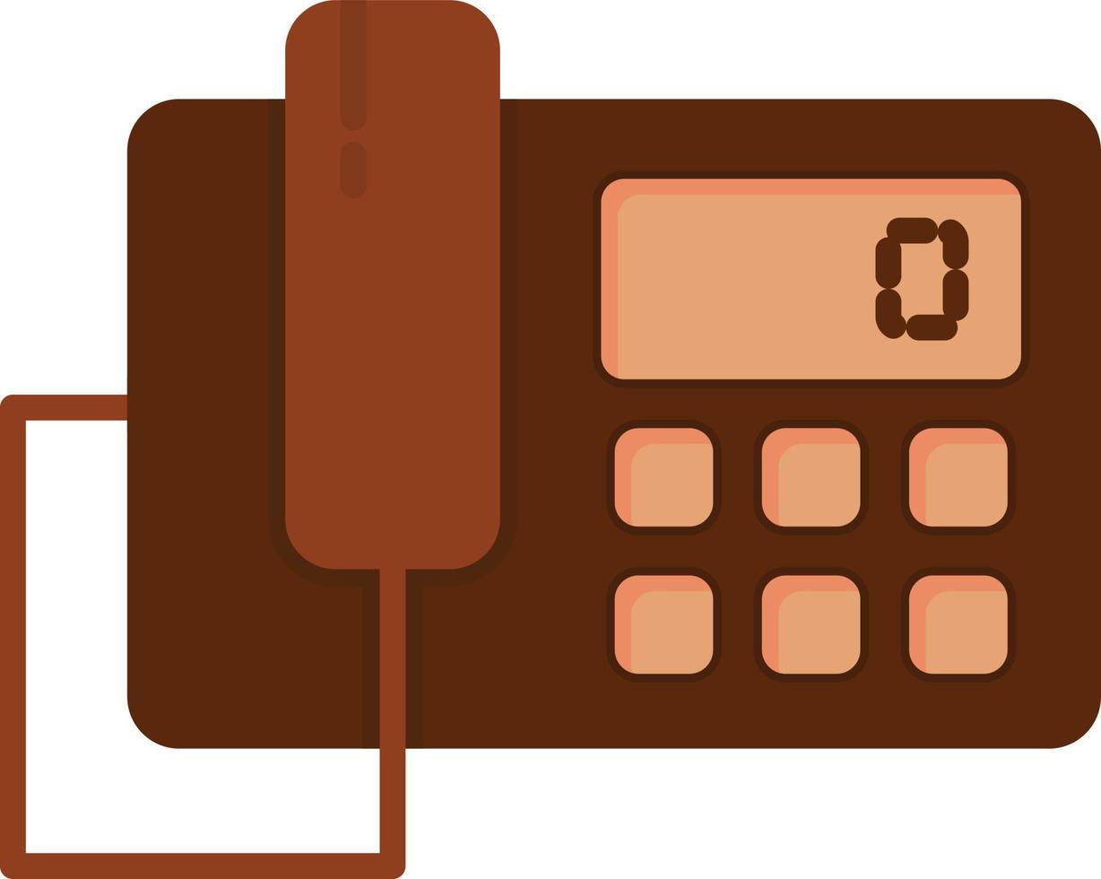 icono plano telefono vector