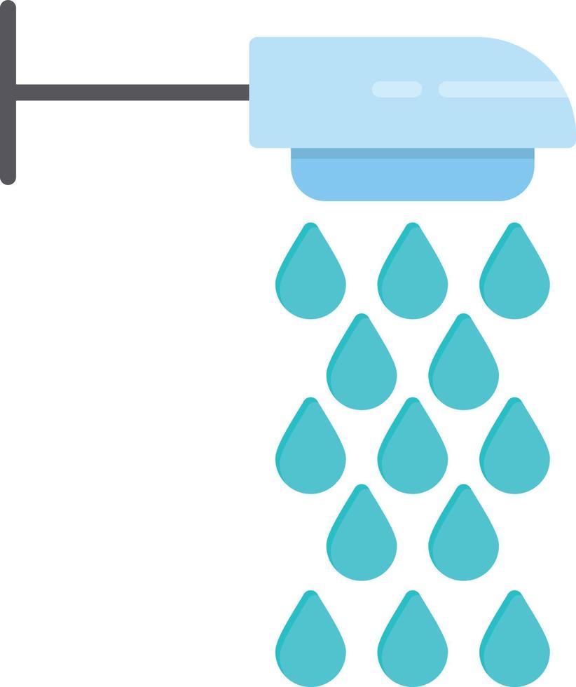 Shower Flat Icon vector