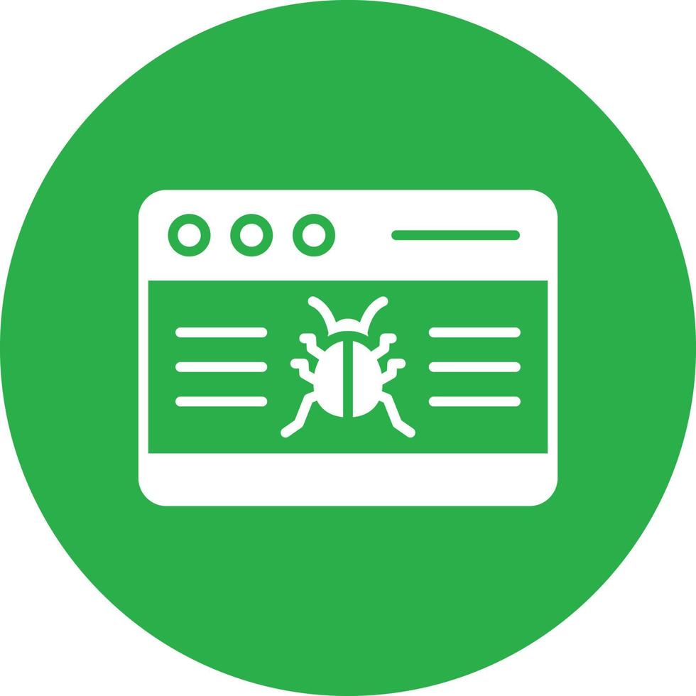 Website Attack Glyph Circle Multicolor vector