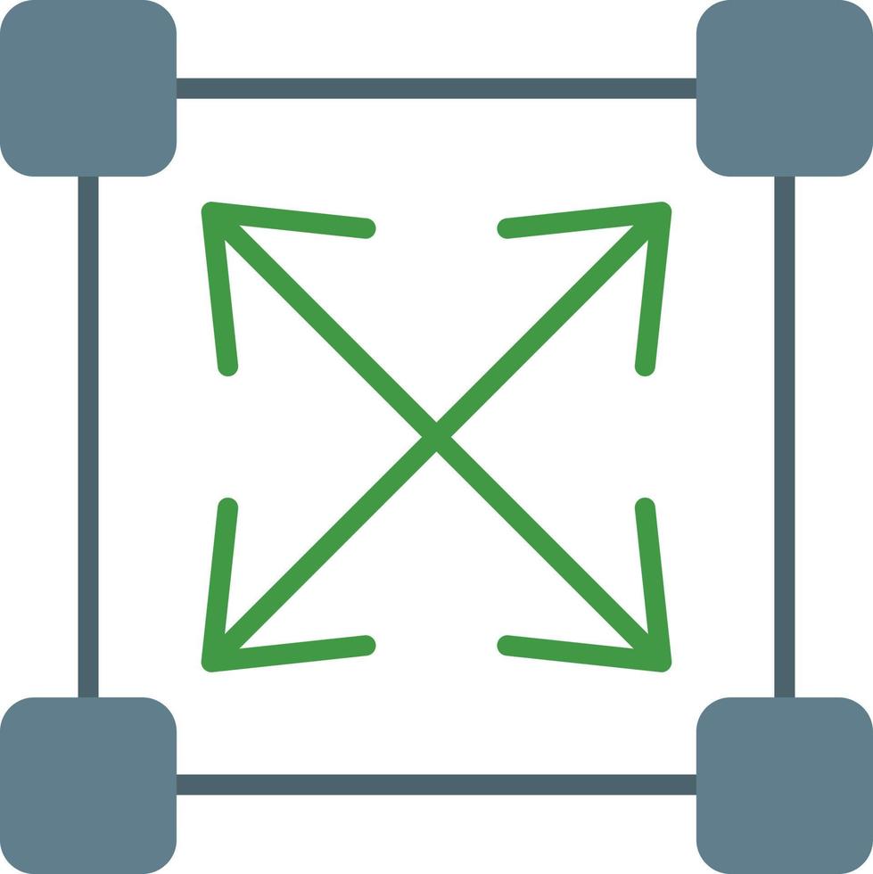 Resize Flat Icon vector