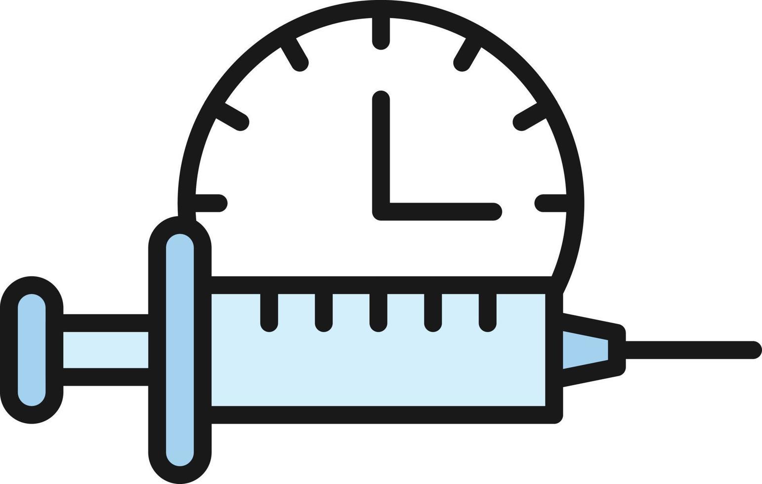 Vaccine Time Line Filled vector