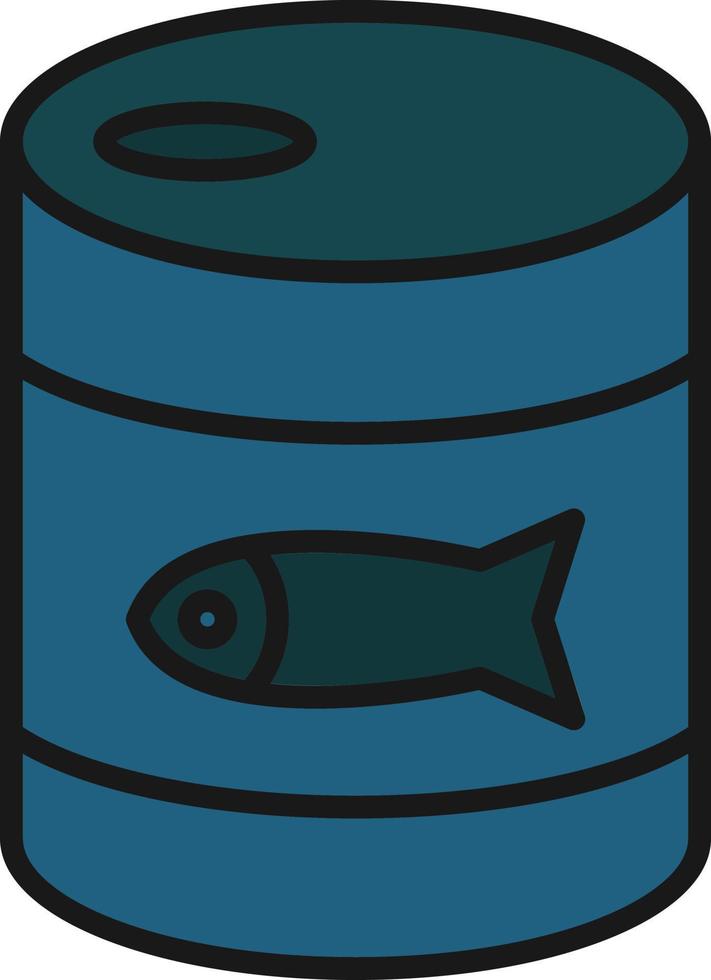 Canned Food Line Filled vector