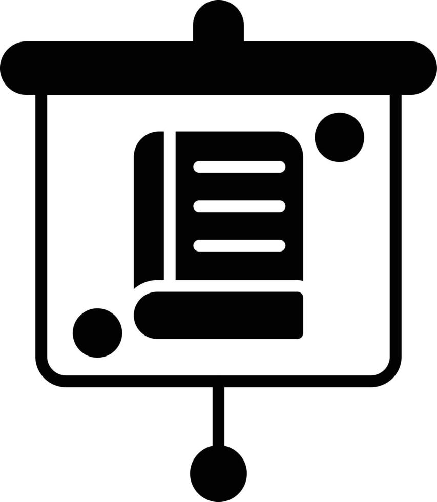 Education Presentation Glyph Icon vector