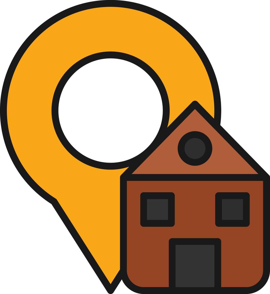 Address Line Filled vector