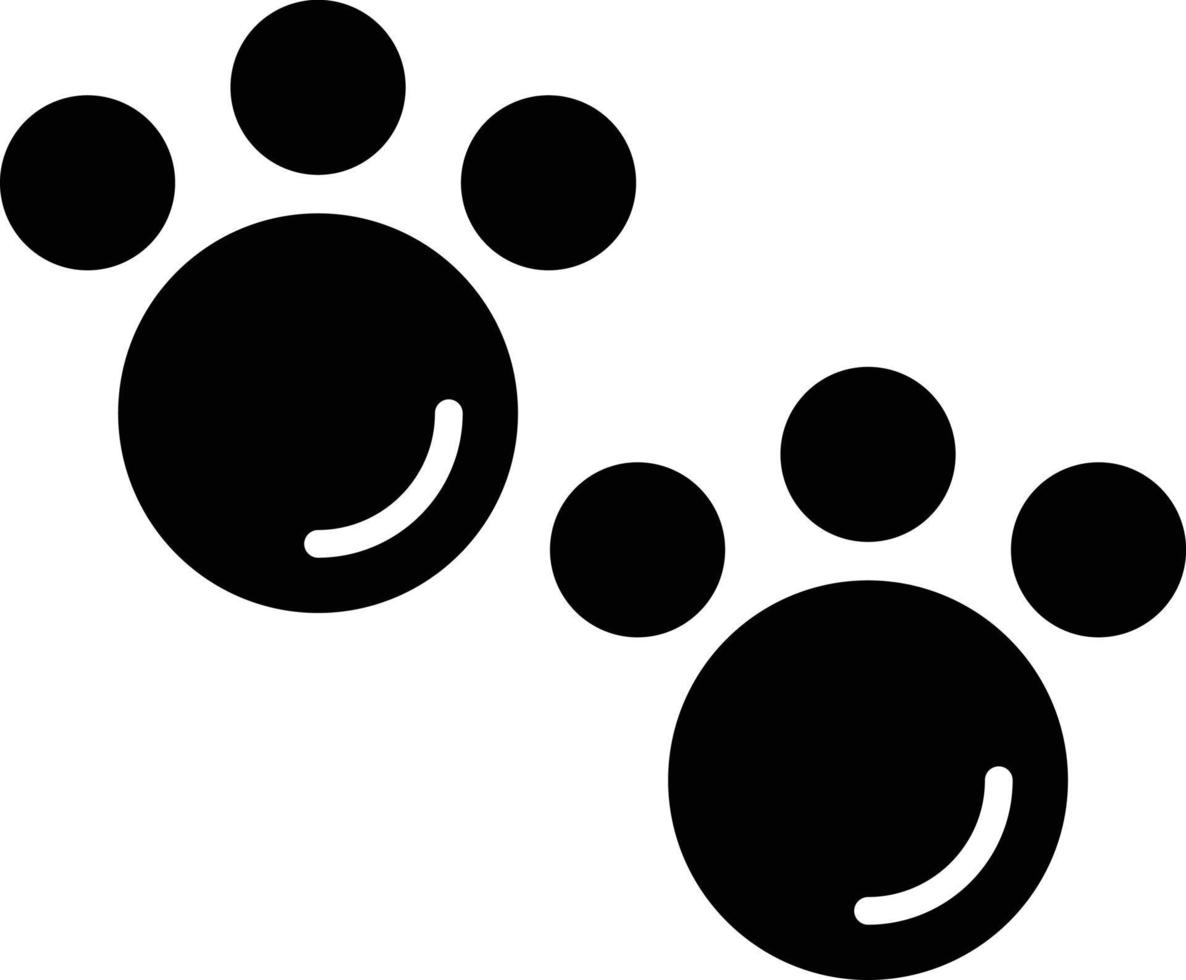 Footprint Glyph Icon vector