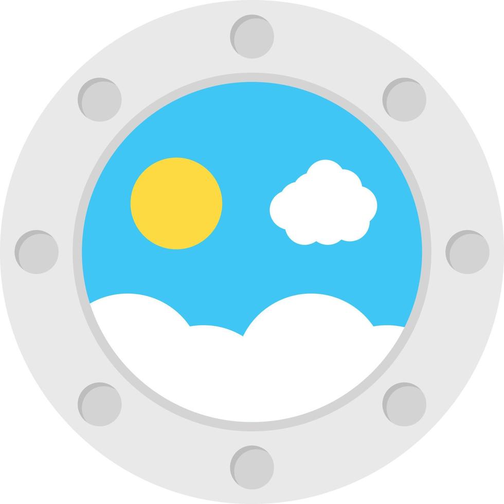 Porthole Flat Icon vector