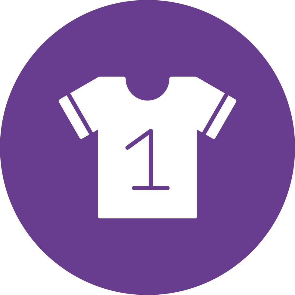 Jersey Glyph Circle Multicolor vector