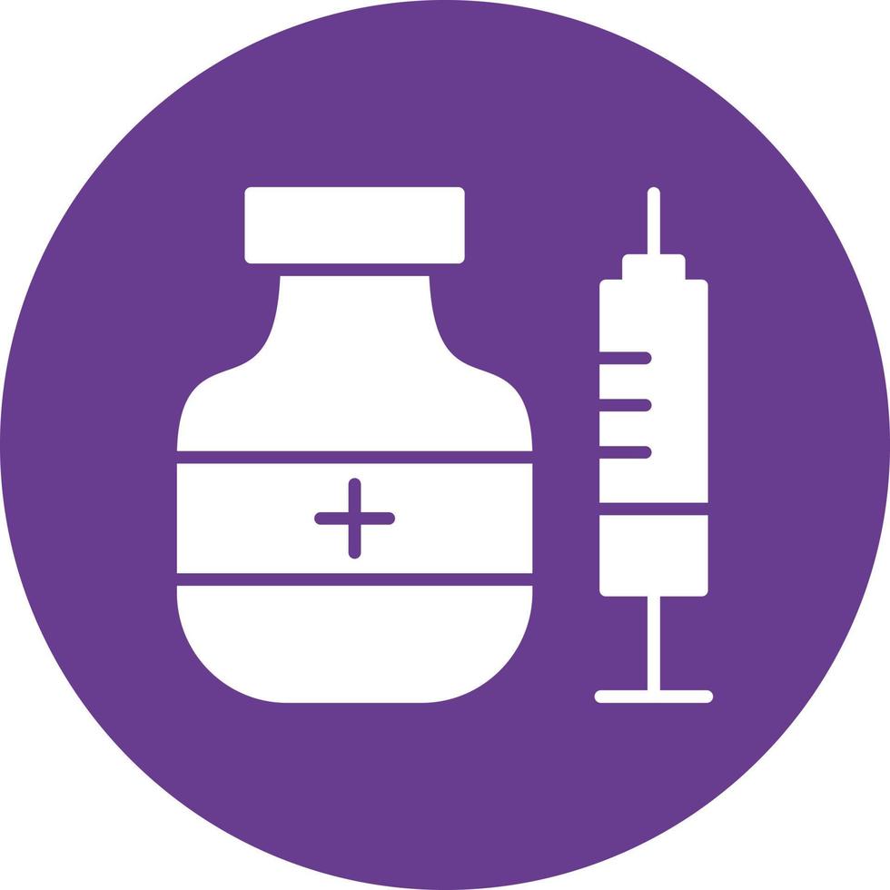 Vaccine Line Two Color vector