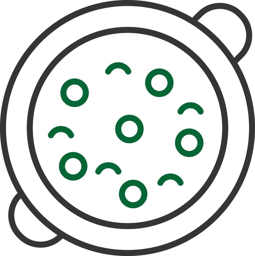 Paella Line Two Color vector