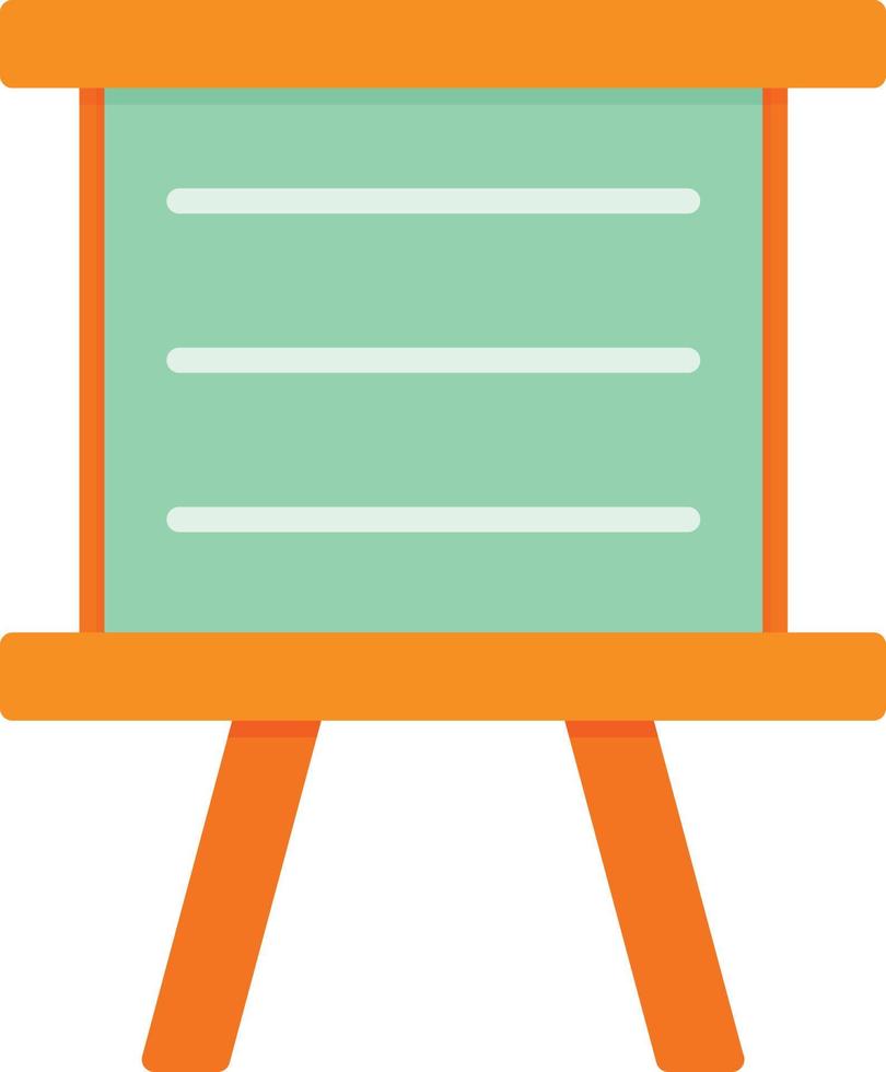 White Board Flat Icon vector