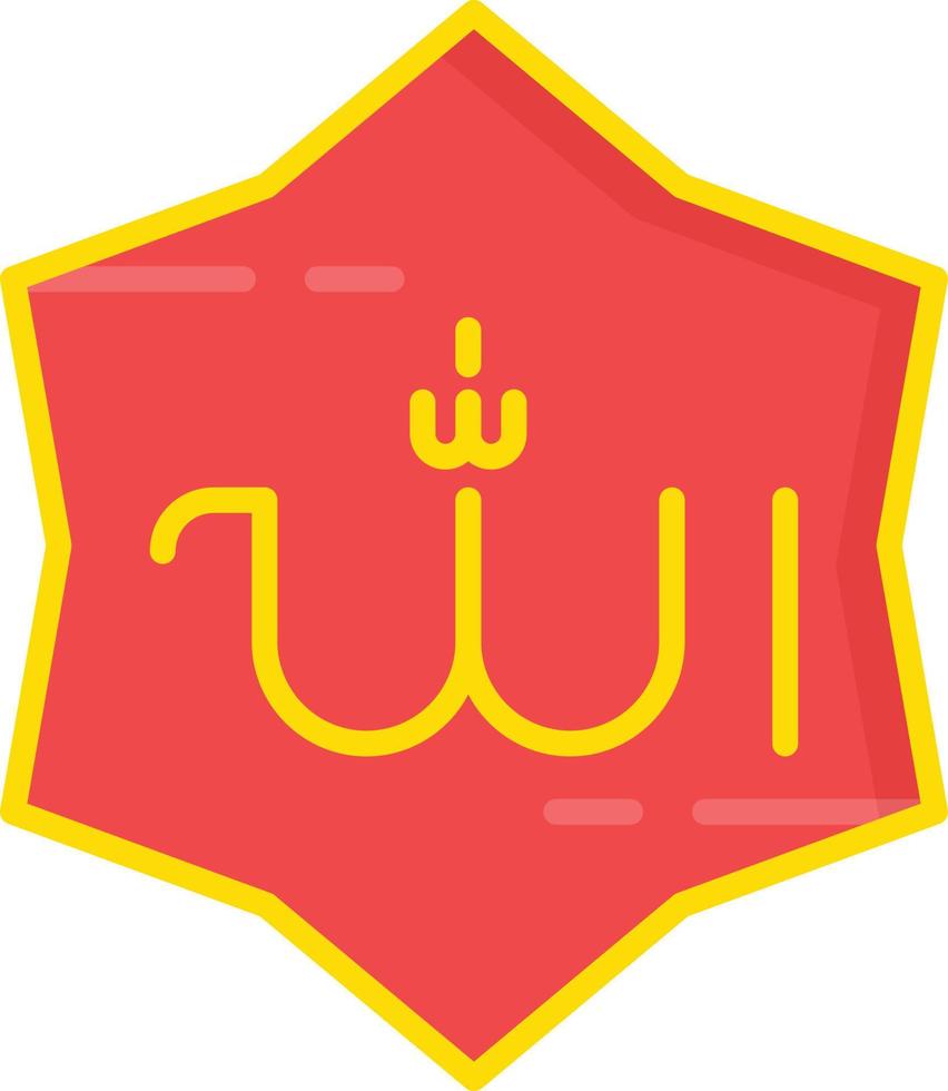 Allah Flat Icon vector