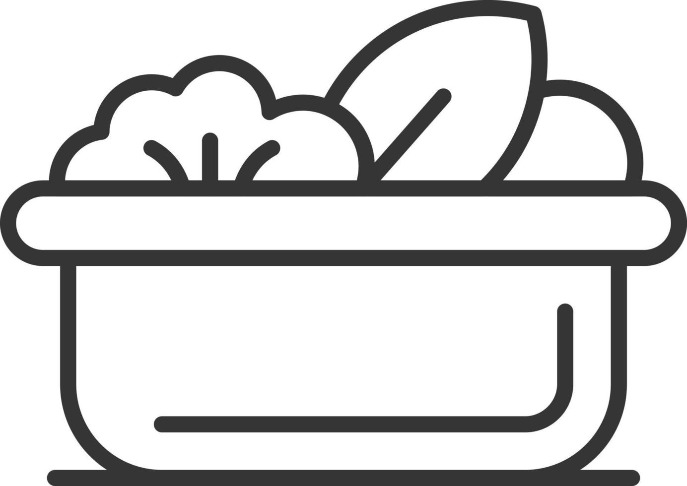 Salad Line Two Color vector