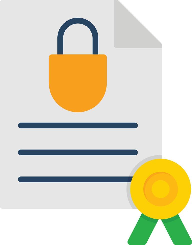 Guarantee Flat Icon vector