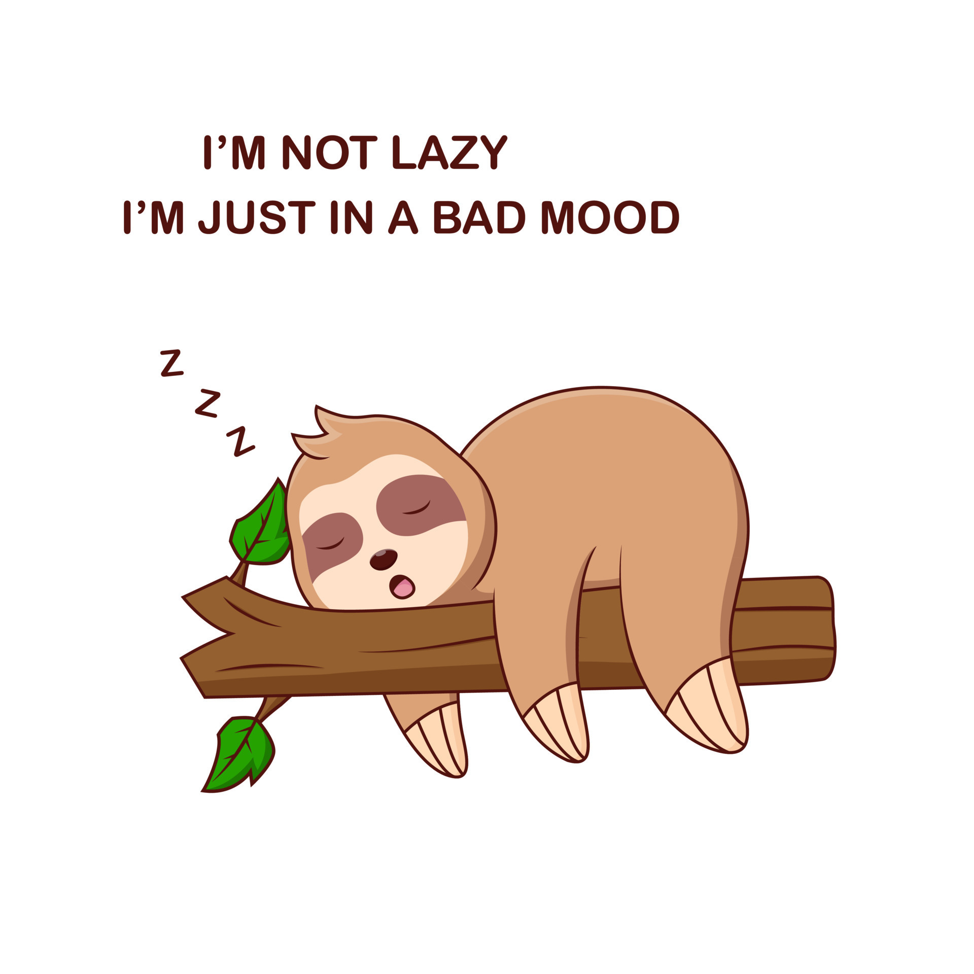 Cute lazy sloth animal cartoon 9428298 Vector Art at Vecteezy Cute lazy sloth animal cartoon 9428298 Vector Art at Vecteezy
