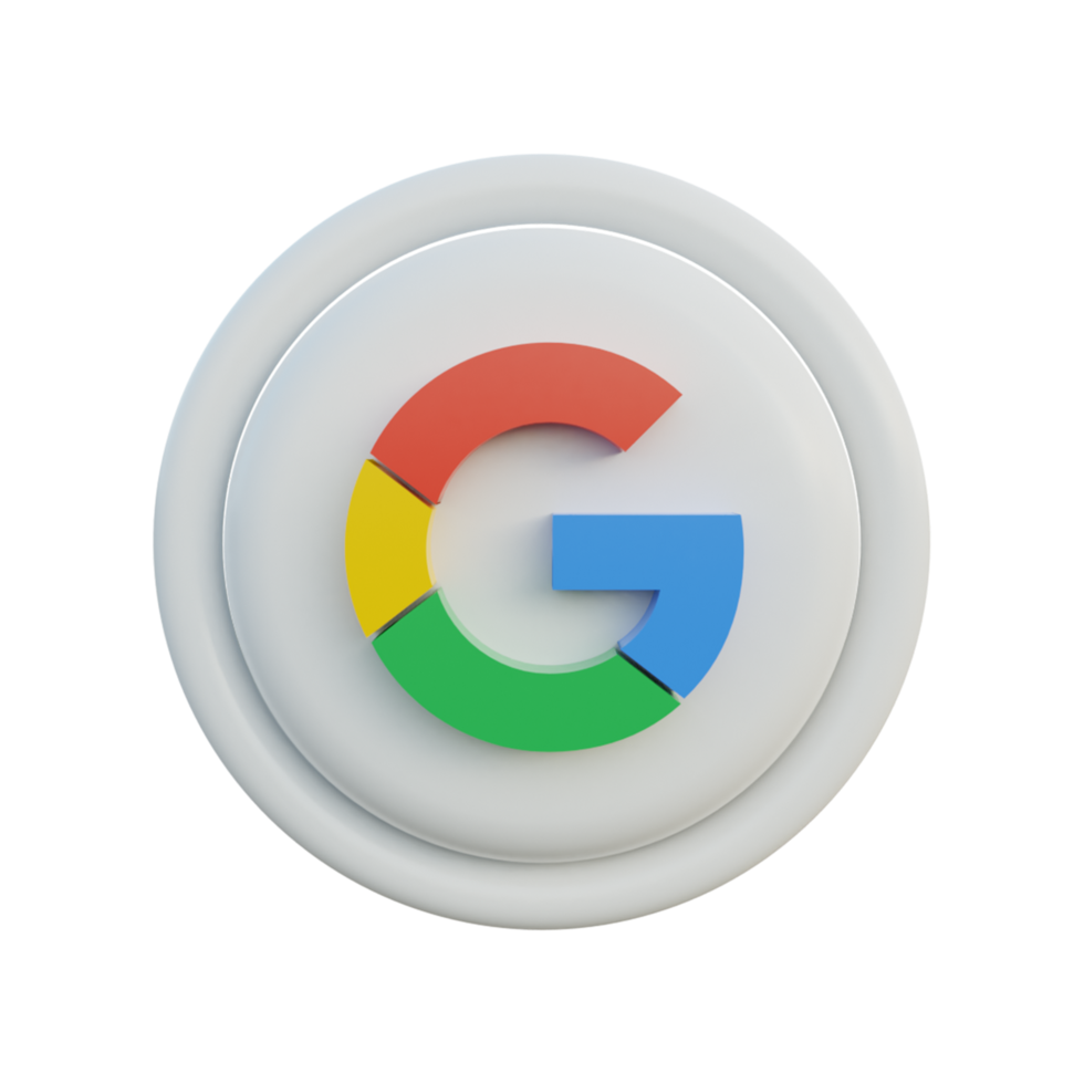 icônes de médias sociaux 3d google png