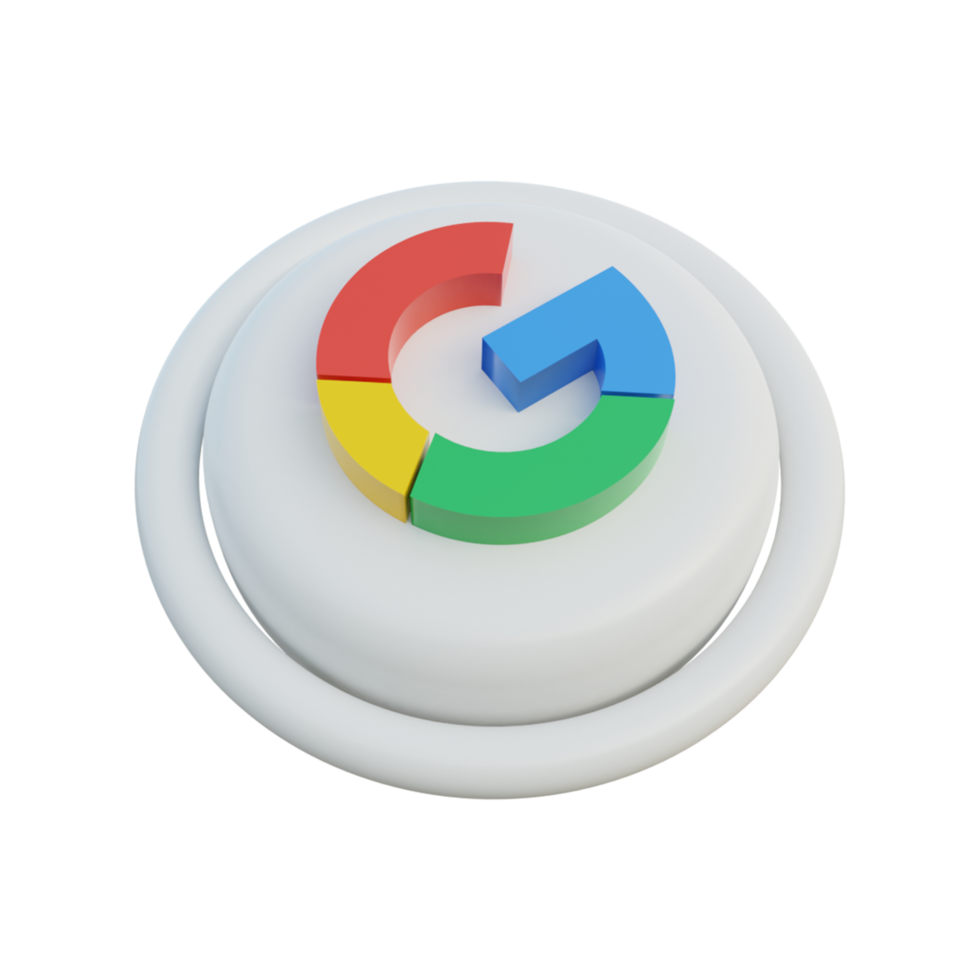 3d iconos de redes sociales isométrica google png