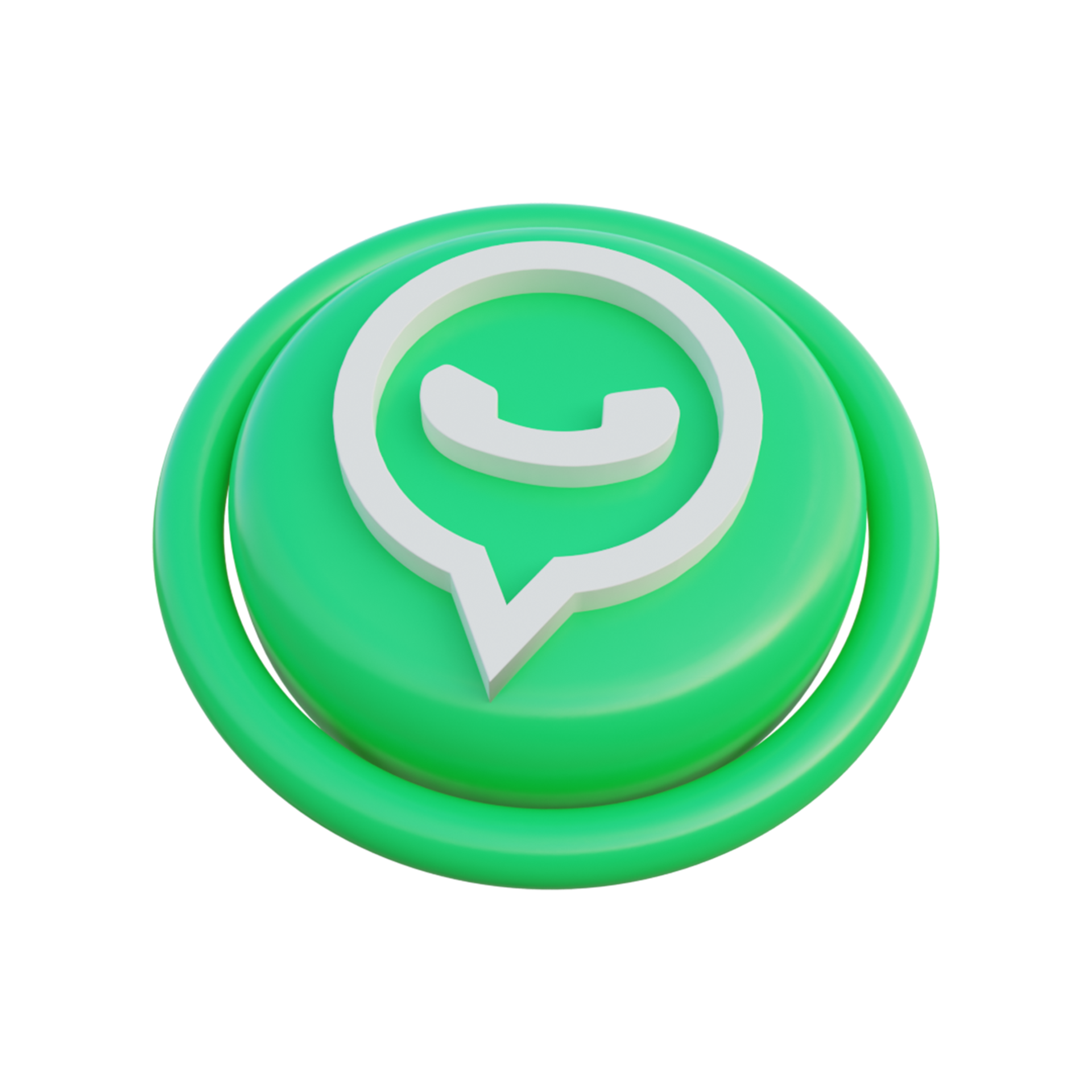 3d Social Media Icons Isometrische Whatsapp 9428344 Png