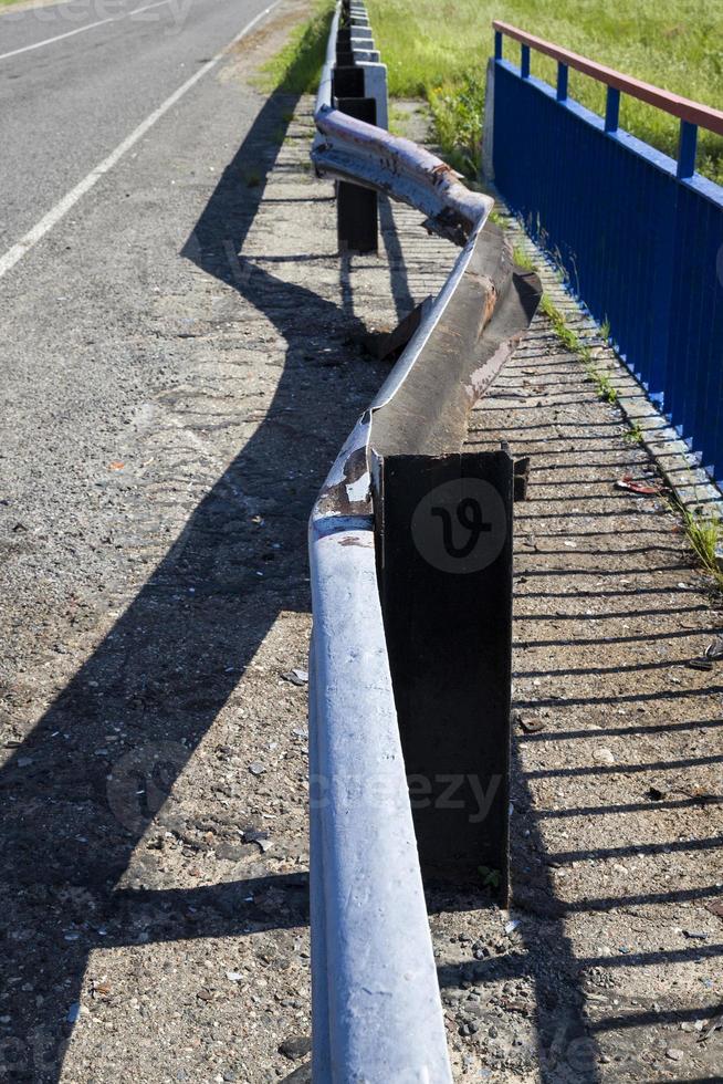 barrera , accidente de tráfico foto