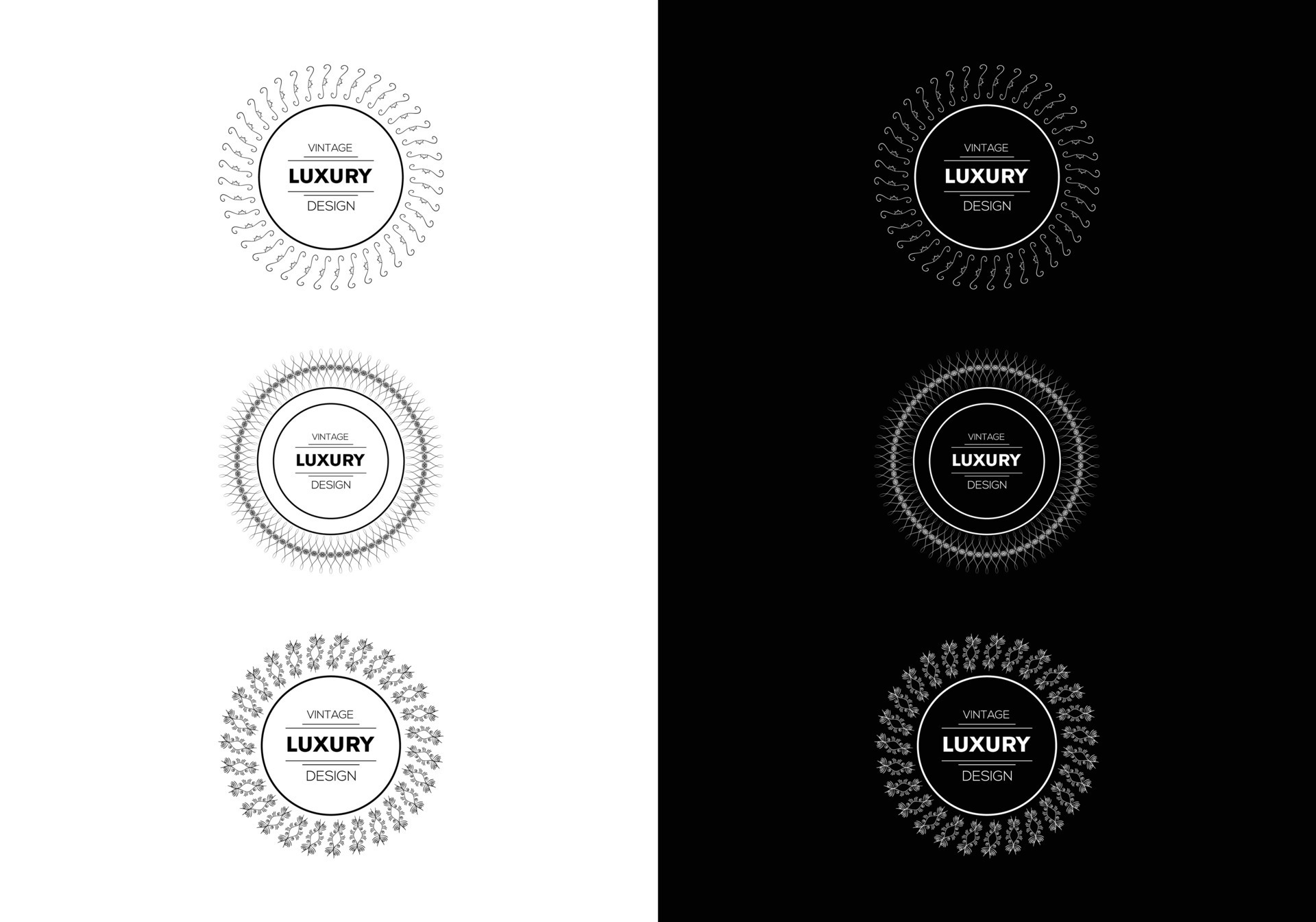 Decoration and ornaments elements Floral ornament 9428915 Vector Art at