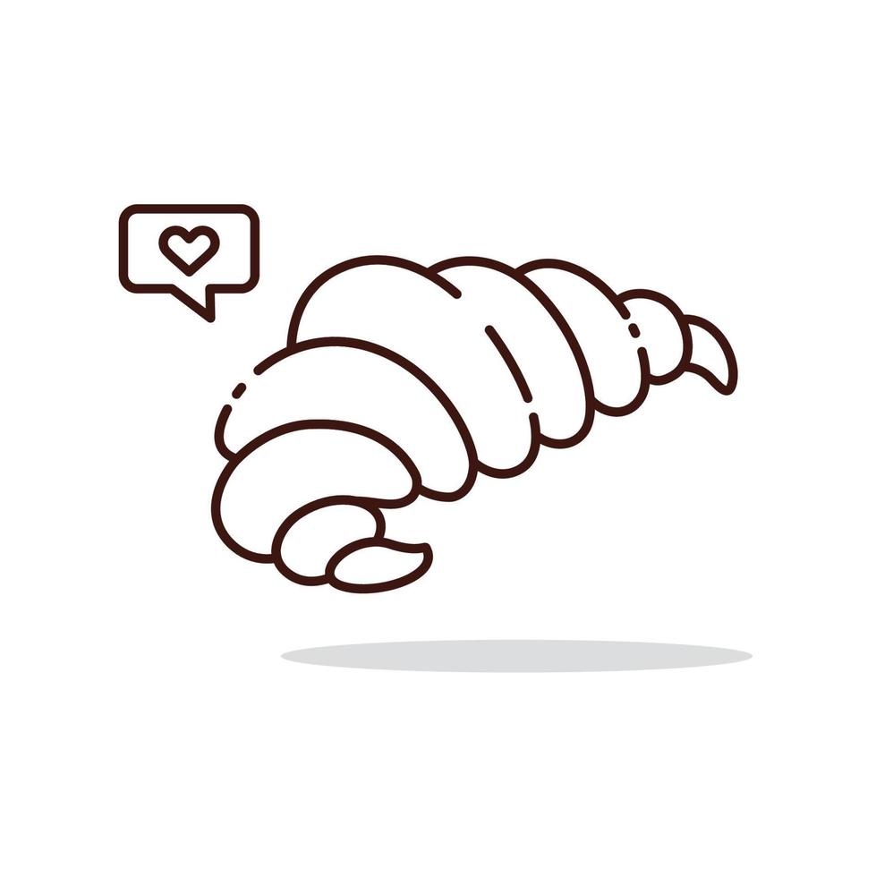 Illustration vector graphic of Croissant