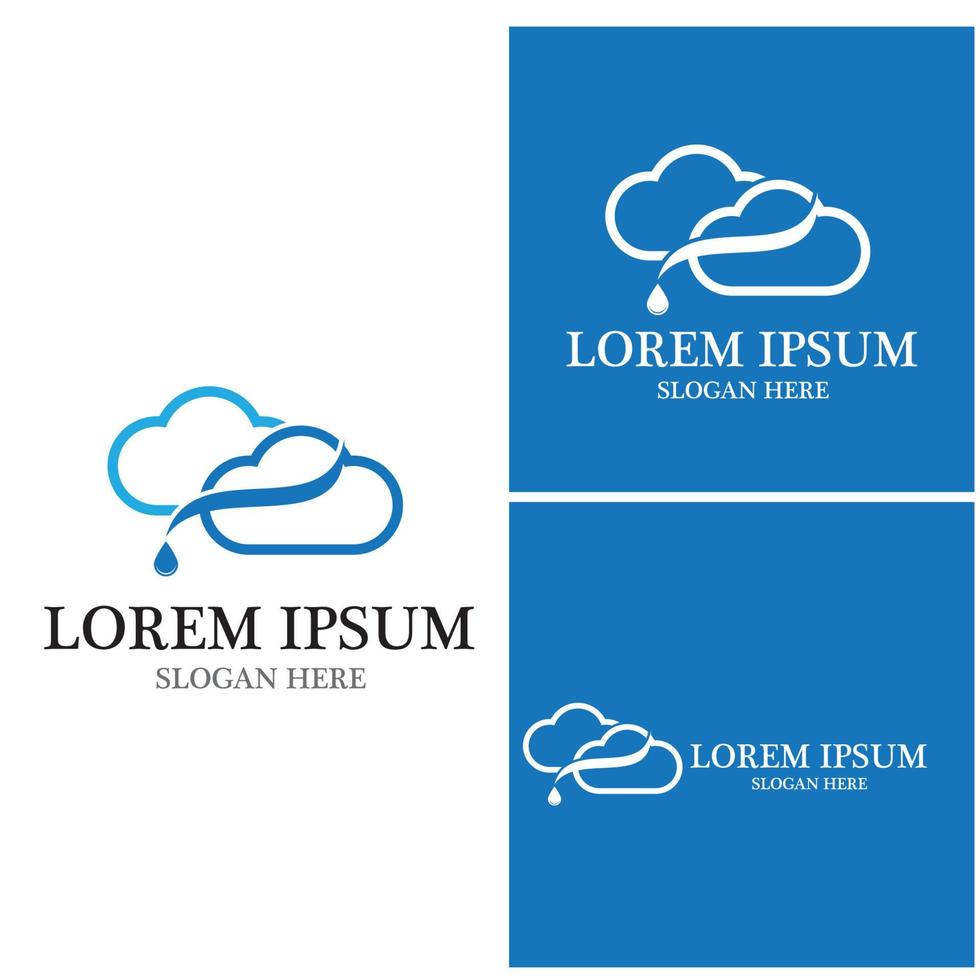 Cloud template vector