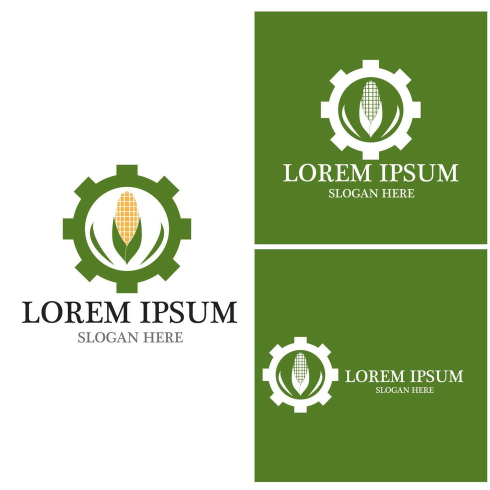 Corn agriculture icon and symbol vector template