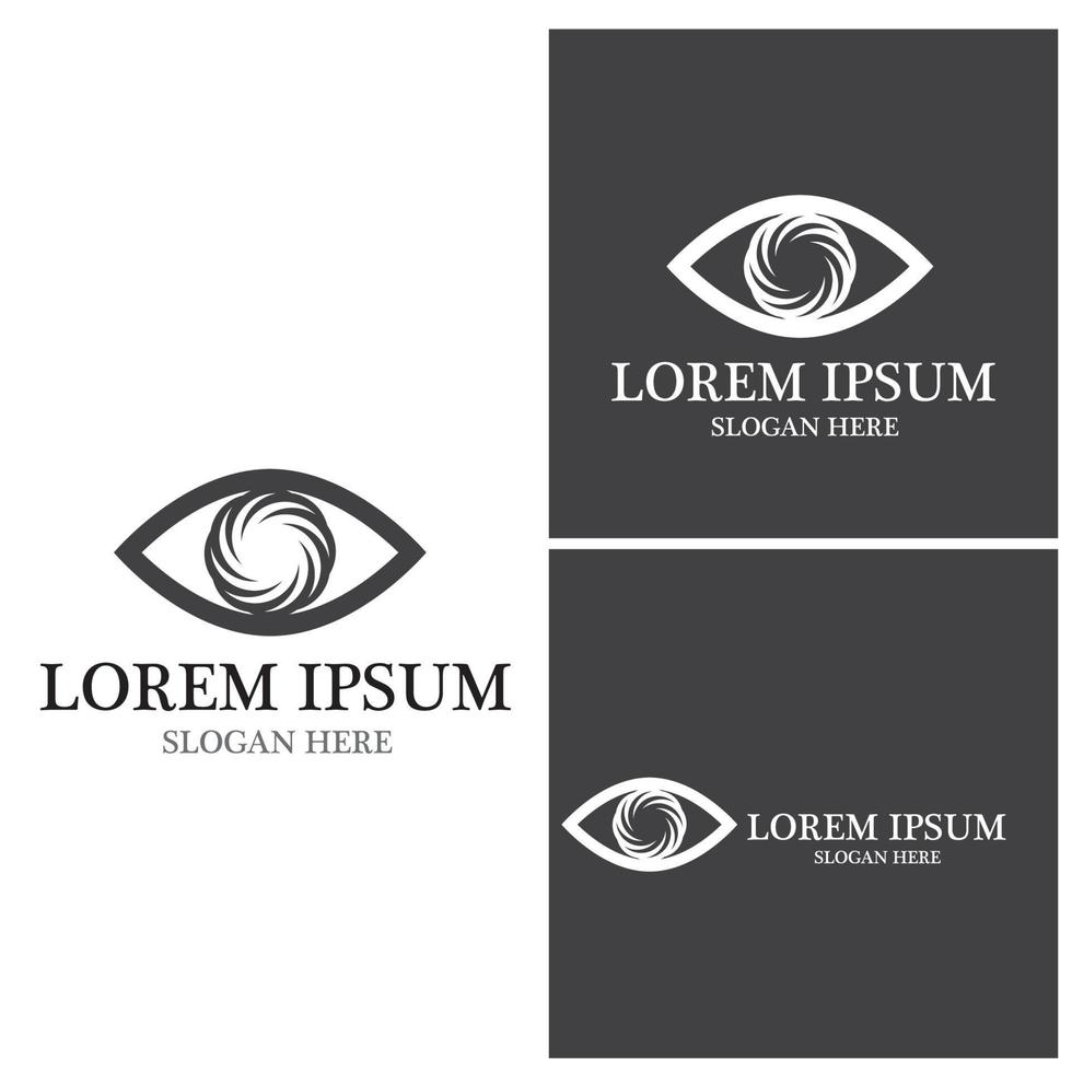 Eye Care vector logo design