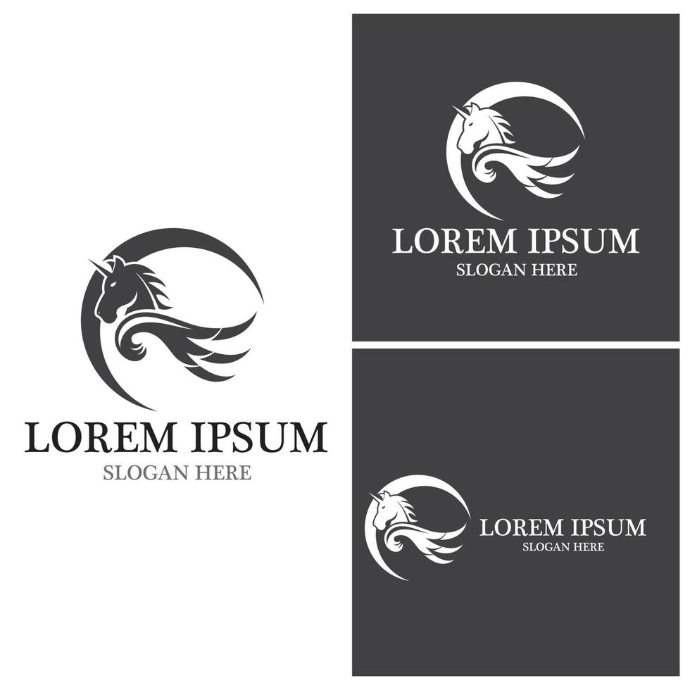 Pegasus icon and symbol vector template