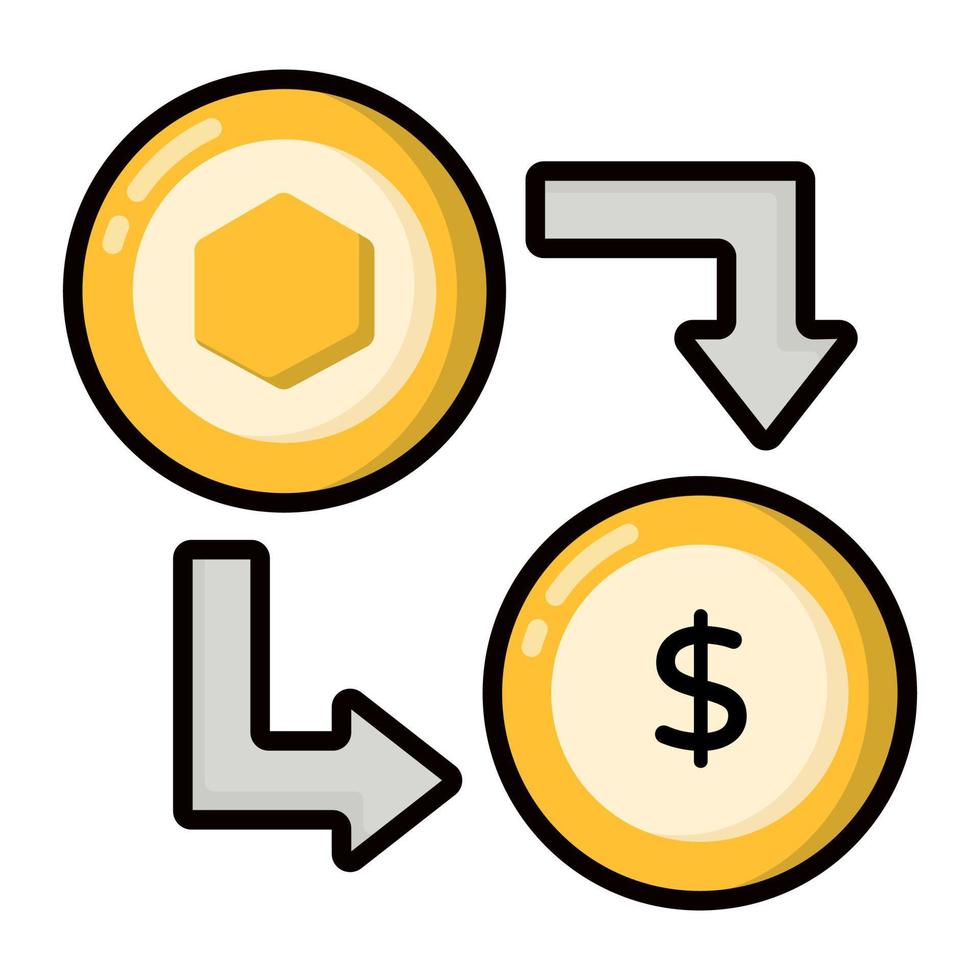 Trading icon, Non-fungible token, Digital technology. vector