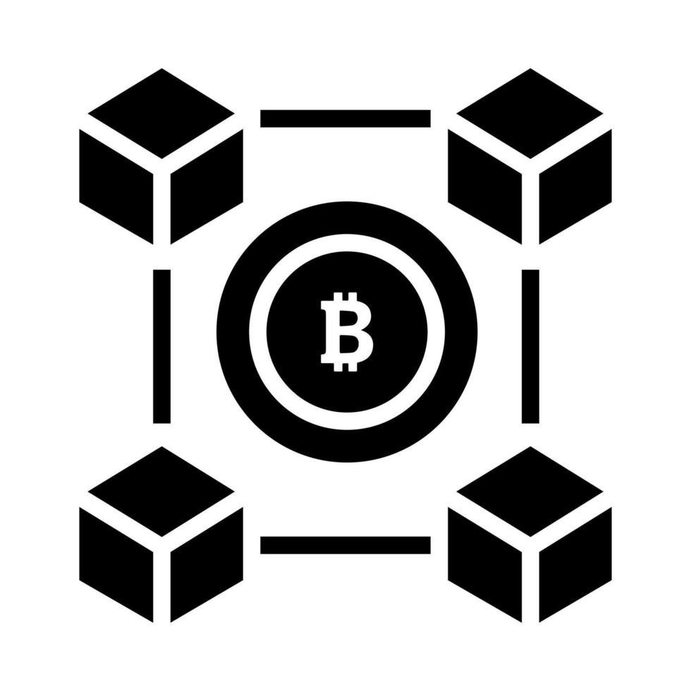 3D Cube icon, Non-fungible token, Digital technology. vector