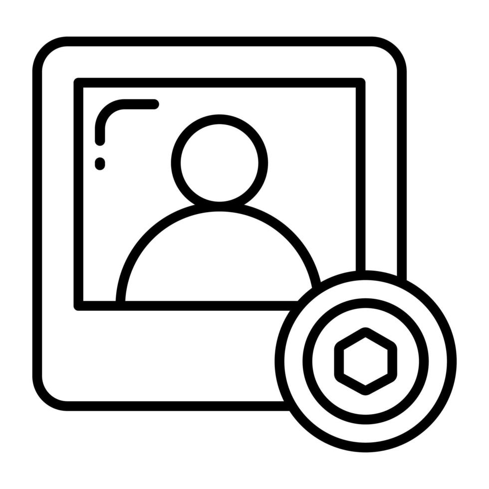 Collector icon, Non-fungible token, Digital technology. vector