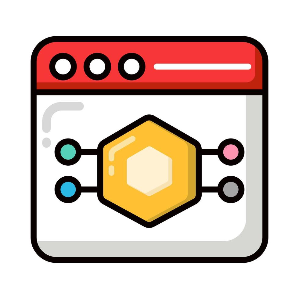 Platform icon, Non-fungible token, Digital technology. vector