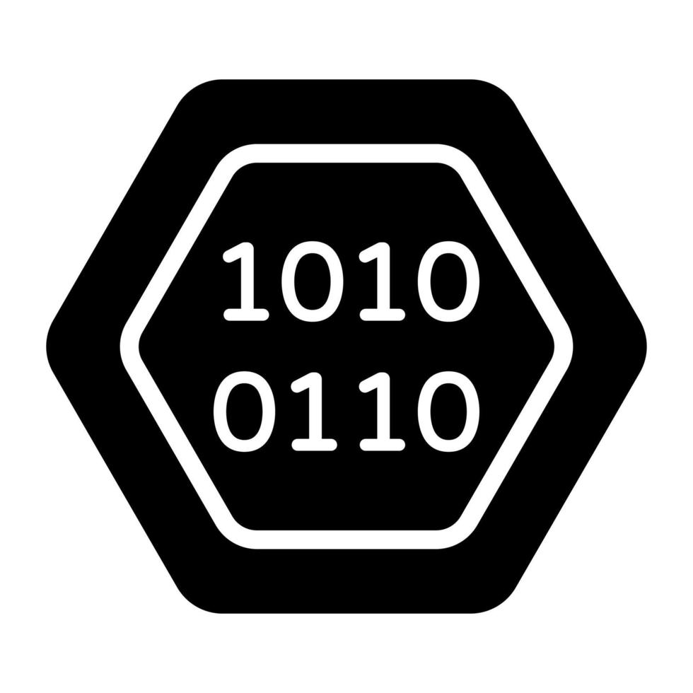 ícono de criptomoneda, token no fungible, tecnología digital. vector