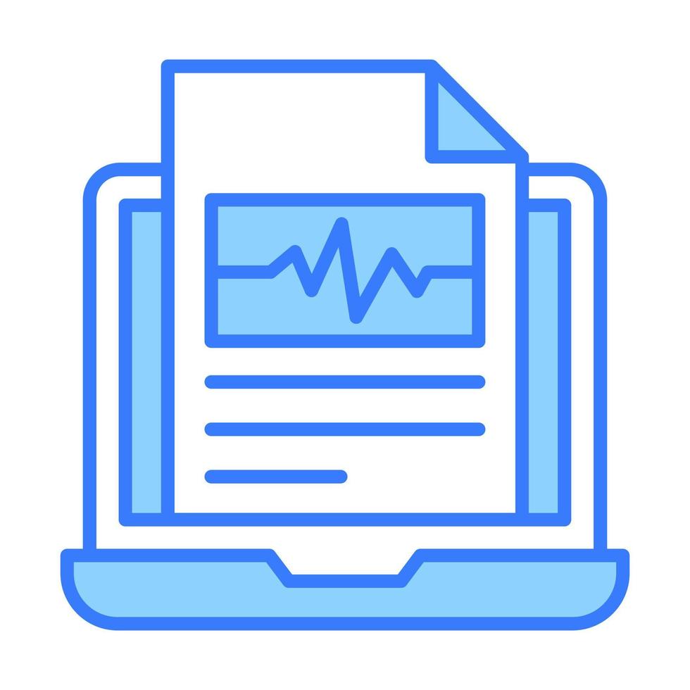 informe de ecg diseño de conceptos modernos, ilustración vectorial vector