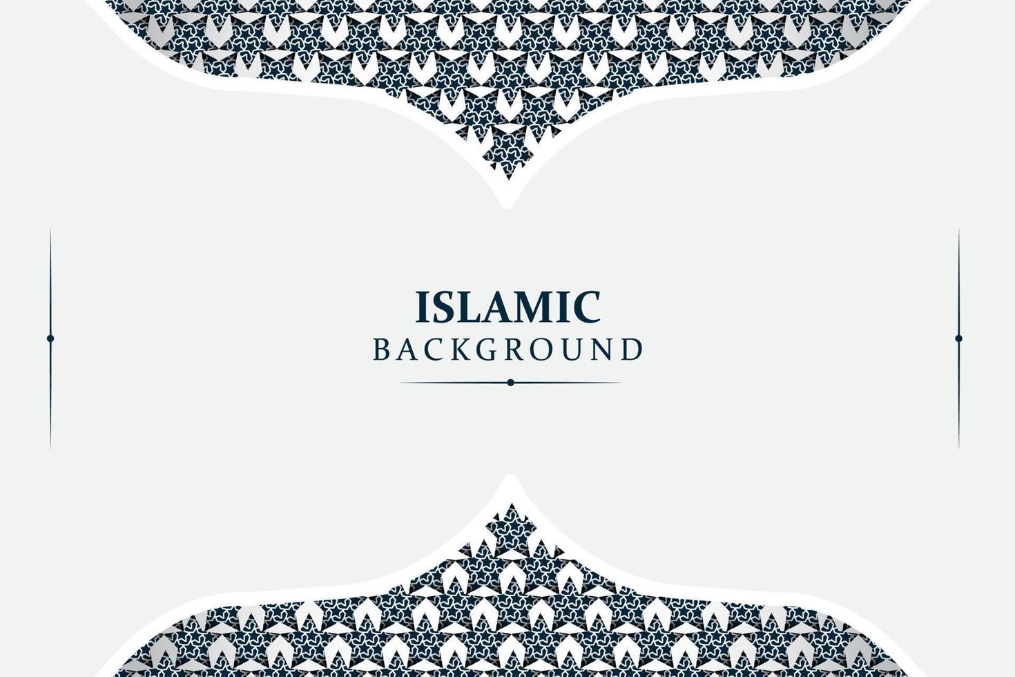 white elegant with ornament decoration islamic arabic background vector