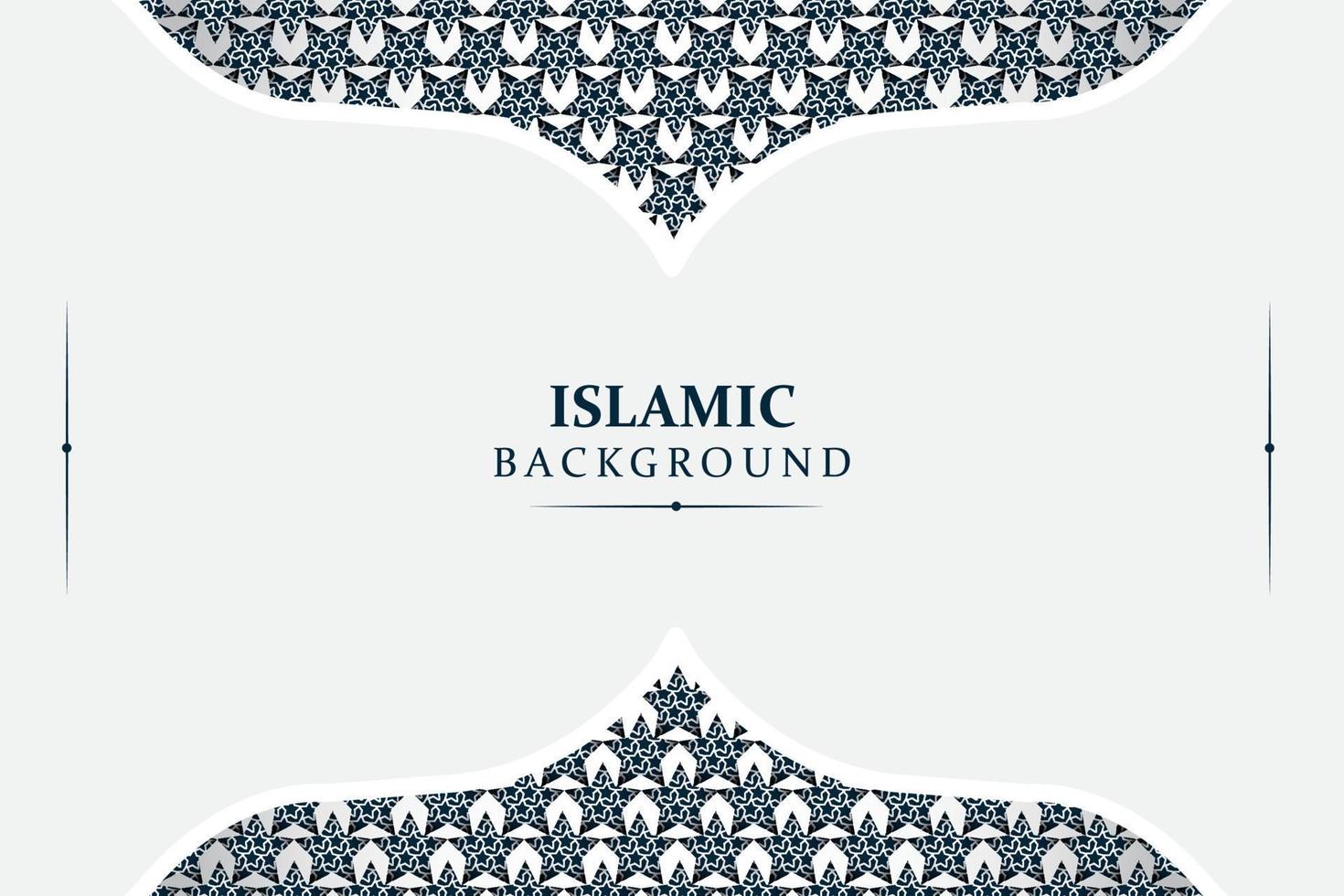 white elegant with ornament decoration islamic arabic background vector