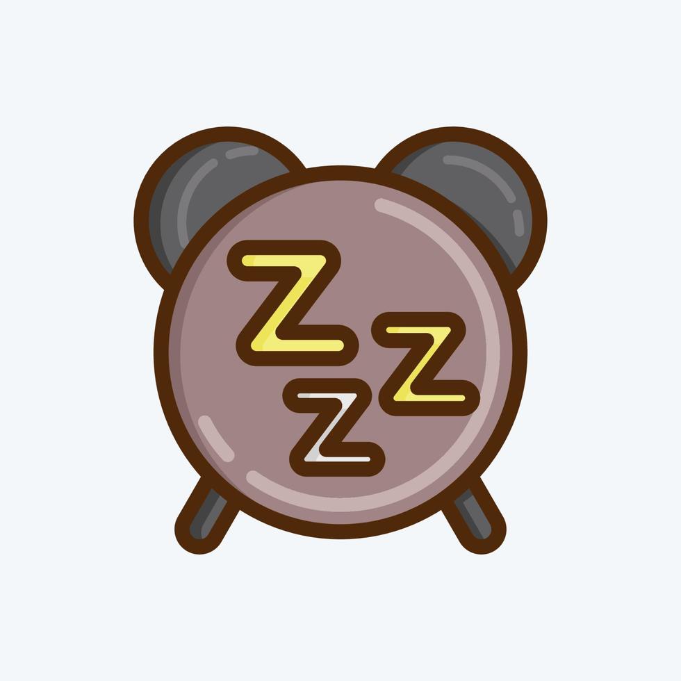 Icon Healthy Sleep. suitable for Healthy symbol. flat style. simple design editable. design template vector. simple illustration vector