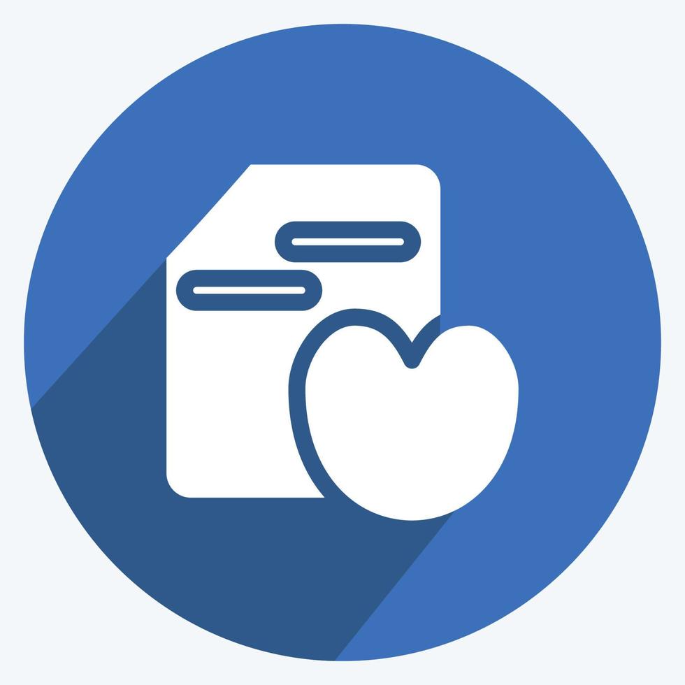 Icon Diet. suitable for Healthy symbol. long shadow style. simple design editable. design template vector. simple illustration vector