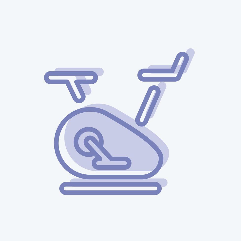 Icon Exercise Bike. suitable for Healthy symbol. two tone style. simple design editable. design template vector. simple illustration vector