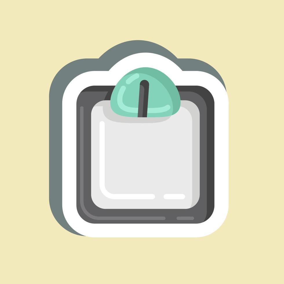 Sticker Weight. suitable for Healthy symbol. simple design editable. design template vector. simple illustration vector