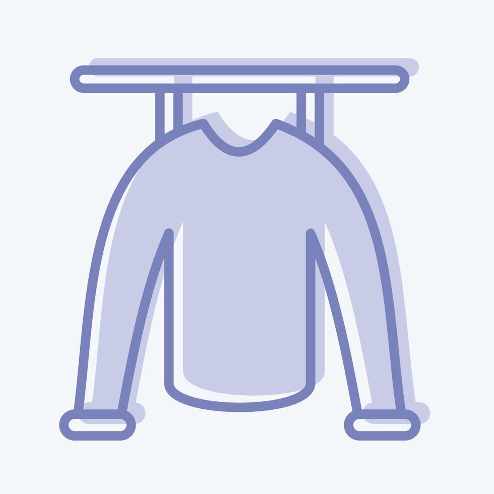 Icon Clothes. suitable for Kids symbol. two tone style. simple design editable. design template vector. simple illustration vector