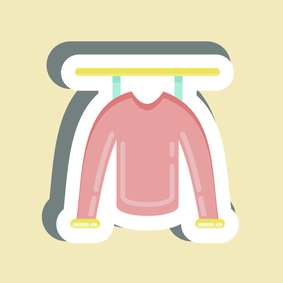 Sticker Clothes. suitable for Kids symbol. simple design editable. design template vector. simple illustration vector