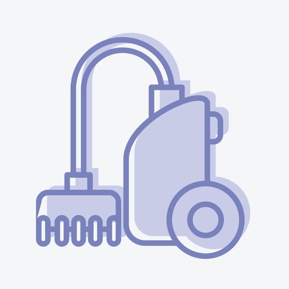 Icon Vacuum Cleaner. suitable for Kids symbol. two tone style. simple design editable. design template vector. simple illustration vector