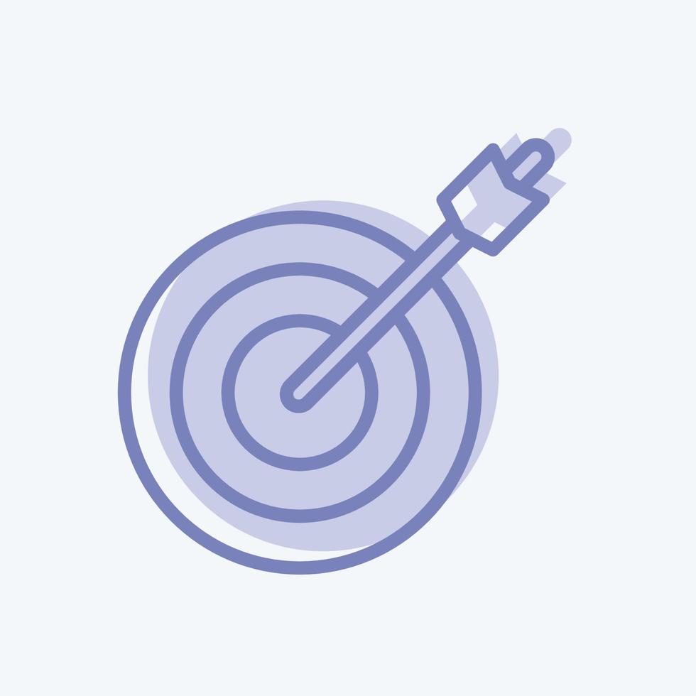 Icon Darts. suitable for Healthy symbol. two tone style. simple design editable. design template vector. simple illustration vector